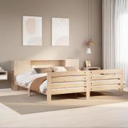 vidaXL Sängram utan madrass 180x200 cm massiv furu