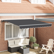 vidaXL Automatisk Utdragbar Markis - Antracit 300x250 cm
