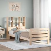 vidaXL Sängram utan madrass 90x190 cm massiv furu