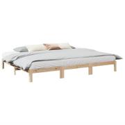vidaXL Sängram familje utan madrass 270x200 cm massiv furu