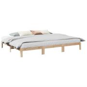 vidaXL Familj Sängram utan madrass 240x200 cm massiv furu