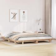vidaXL Sängram utan madrass 160x200 cm massiv furu