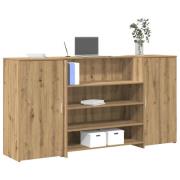 vidaXL Receptionsdisk artisan ek 200x50x103,5 cm konstruerat trä