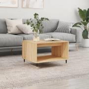 vidaXL Soffbord sonoma-ek 60x50x40 cm konstruerat trä