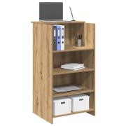 vidaXL Receptionsdisk artisan ek 55x50x103,5 cm konstruerat trä