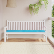 vidaXL Dyna för trädgårdsbänk turkos 180x50x4 cm oxfordtyg