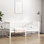 vidaXL Dagbädd utan madrass vit 75x190 cm massiv trä furu