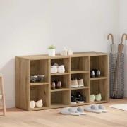 vidaXL Skobänk med hylla Övrigt artisan ek 103 x 30 x 55 cm Konstruera...