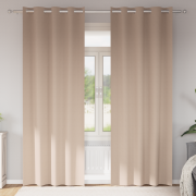vidaXL Gardiner med gardiner 2 pcs Taupe 245 x 140 cm Polyester