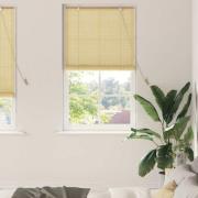 vidaXL Rullgardin med gardiner Natur 80 x 220 cm Bambu