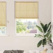 vidaXL Rullgardin med gardiner Natur 100 x 220 cm Bambu