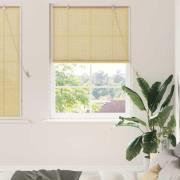 vidaXL Rullgardin med gardiner Natur 110 x 160 cm Bambu