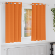 vidaXL Gardiner med gardiner 2 pcs Klart orange 175 x 140 cm Polyester