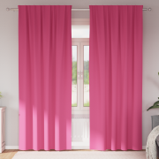vidaXL Gardiner med gardiner 2 pcs Ljusrosa 260 x 140 cm Polyester