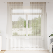 vidaXL Gardiner med gardiner 2 pcs Sand 140 x 260 cm Polyester