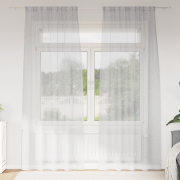 vidaXL Gardiner med gardiner 2 pcs Ljusgrå 140 x 260 cm Polyester
