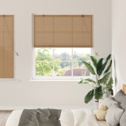 vidaXL Fönsterpersienner & Gardiner Ljusbrun 150 x 160 cm Bambu