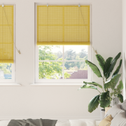 vidaXL Fönsterpersienner & Gardiner Gul 110 x 220 cm Bambu