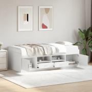vidaXL Dagbädd med lådor utan madrass vit 90x200 cm