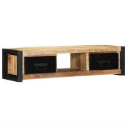 vidaXL Tv-bänk 100x30x25 cm massivt grovt mangoträ