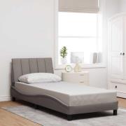 vidaXL Bed Frame without Mattress "Hanko" Taupe 80x200 cm Fabric