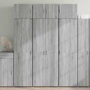 vidaXL Förvaringsskåp grå sonoma 70x42,5x225 cm konstruerat trä