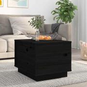vidaXL Soffbord svart 40x50x35 cm massivt furu
