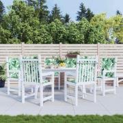 vidaXL Stolkuddar Övrigt 6 pcs Bladmönster 100 x 50 x 3 cm Oxford tyg