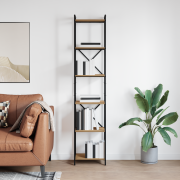 vidaXL Bokhylla artisan ek 40 x 30 x 188 cm Konstruerat trä