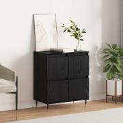 vidaXL Sideboard Svart 60 x 35 x 70 cm Konstruerat trä