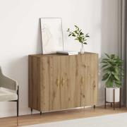 vidaXL Sideboard Brun 90 x 34 x 80 cm Konstruerat trä