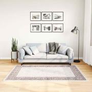 vidaXL Matta tvättbar 120x180 cm ljusbeige halkfri