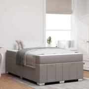 vidaXL Sängram Taupe 120 x 200 cm tyg