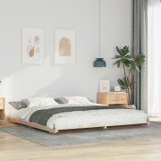 vidaXL Sängram Brun 180 x 200 cm Massiv furu