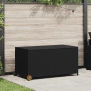 vidaXL Dynbox svart 120x65x61 cm konstrotting