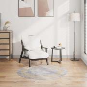 vidaXL Matta tvättbar f120 cm grå halkfri