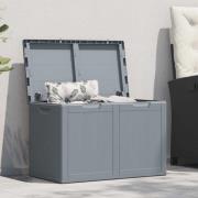 vidaXL Dynbox 180 liter grå PP-träliknande