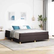 vidaXL Bäddfjäder Övrigt Mörkbrun och Vit 180 x 200 cm tyg