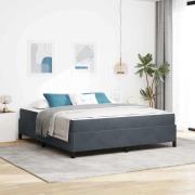 vidaXL Sängram Övrigt Vit och Ljusgrå 180 x 200 cm Sammet