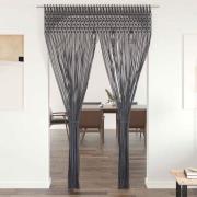 vidaXL Gardin makramé antracit 140x240 cm bomull