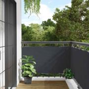 vidaXL Insynsskydd för balkong antracit 500x75 cm PVC