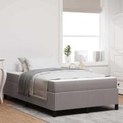 vidaXL Bäddfjäder Taupe 120 x 200 cm tyg