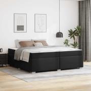 vidaXL Sängram Övrigt Svart 200 x 200 cm Konstläder