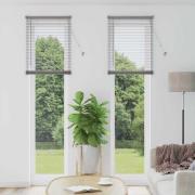 vidaXL Fönsterpersienn med gardiner Övrigt Silver 60 x 220 cm Aluminiu...
