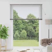vidaXL Fönsterpersienn med gardiner Övrigt Silver 160 x 220 cm Alumini...