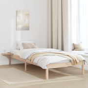 vidaXL Sängram med sängbord Brun 100 x 200 cm Brun
