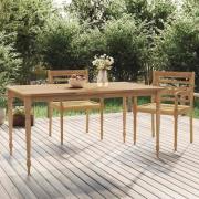 vidaXL Bataviabord 85x85x75 cm massiv teak