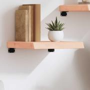 vidaXL Hyllplan 40x40x(2-6) cm obehandlad massiv ek