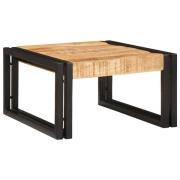 vidaXL Badrumshylla med hylla 40 x 50 x 23 cm Massiv Mangoträ, Järn