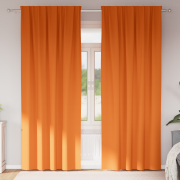 vidaXL Mörkläggningsgardiner 2 pcs Klart orange 260 x 140 cm Polyester